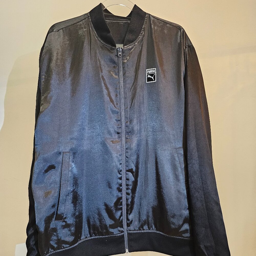 Puma Black Reversible Zip-Up Jacket (Bomber-style)